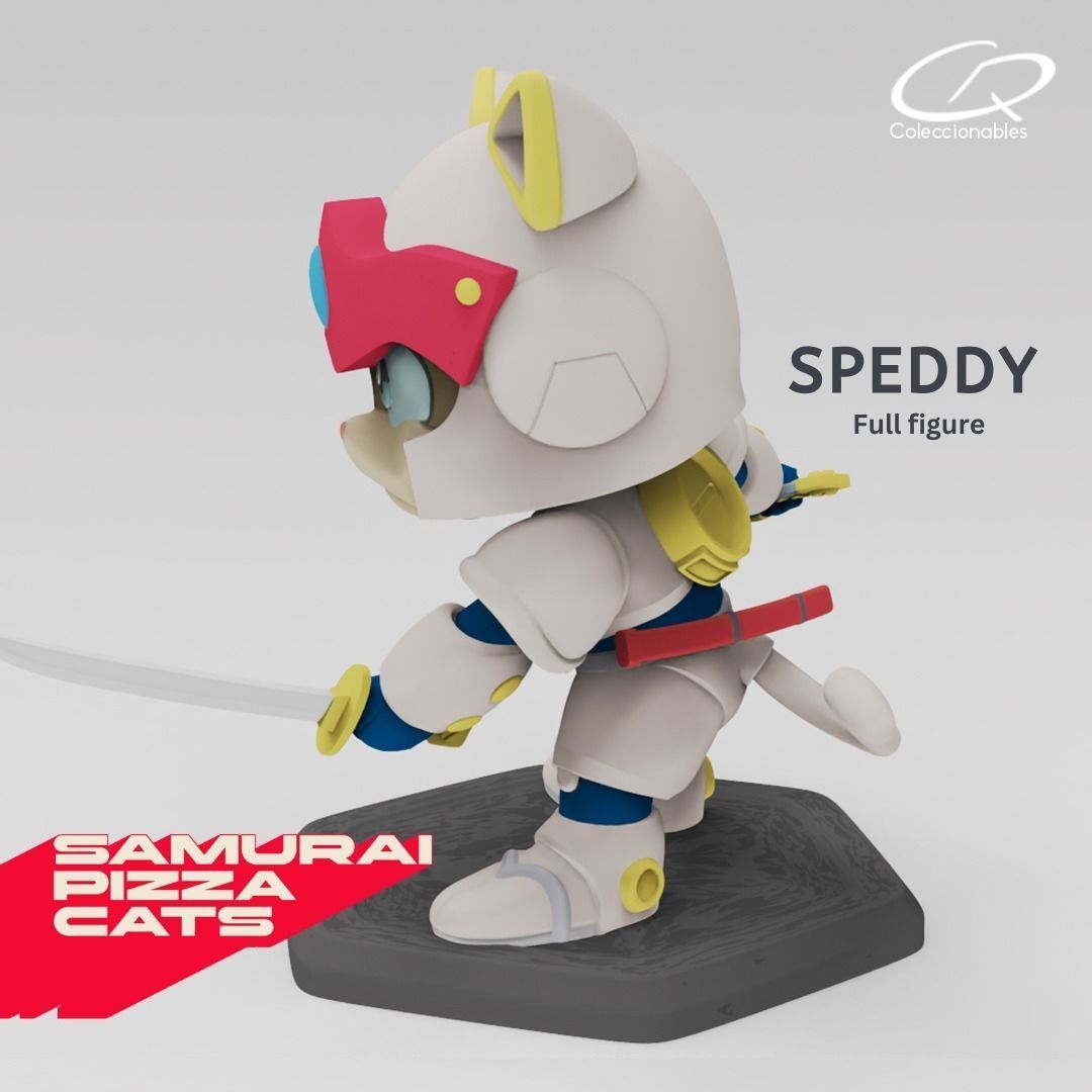 Anime Series - Samurai Pizza Cats - Speedy 3D print model_4