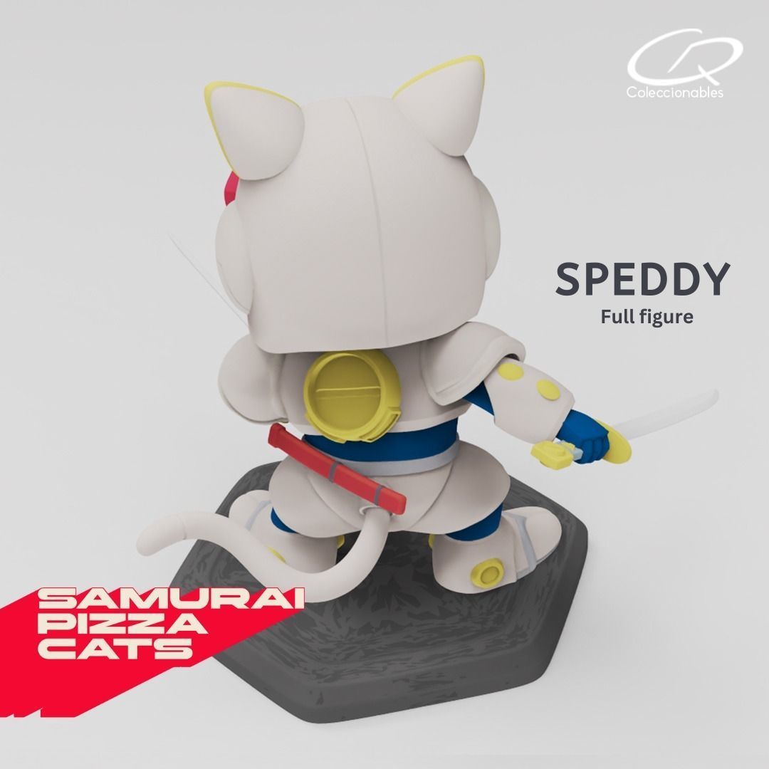 Anime Series - Samurai Pizza Cats - Speedy 3D print model_6