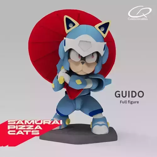 Anime Series - Samurai Pizza Cats - Guido 3D print model