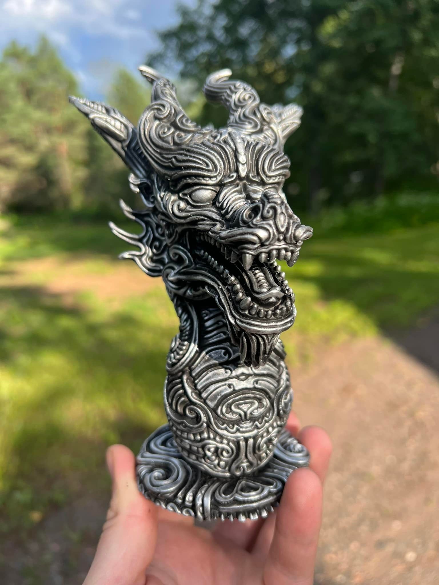 Dragon Bust 3D print model_1