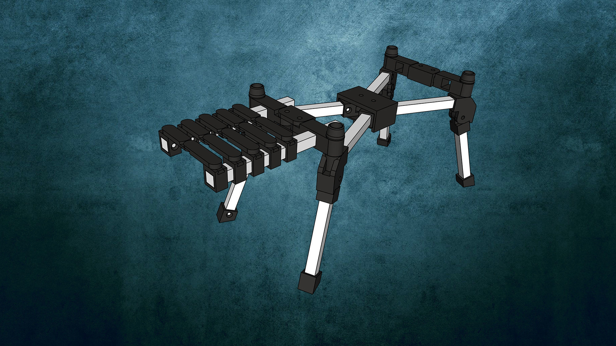 Grillstaender klappbar 3D print model_2