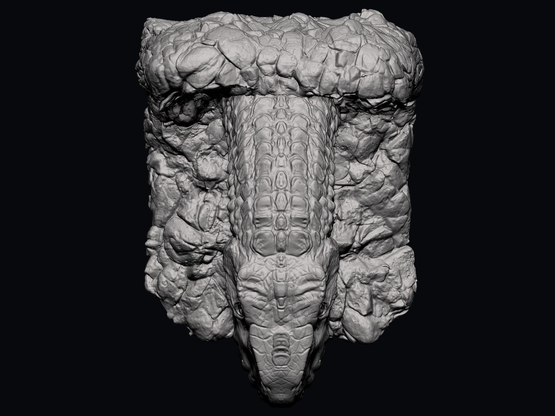 T REX Head - STL 3D print model_14