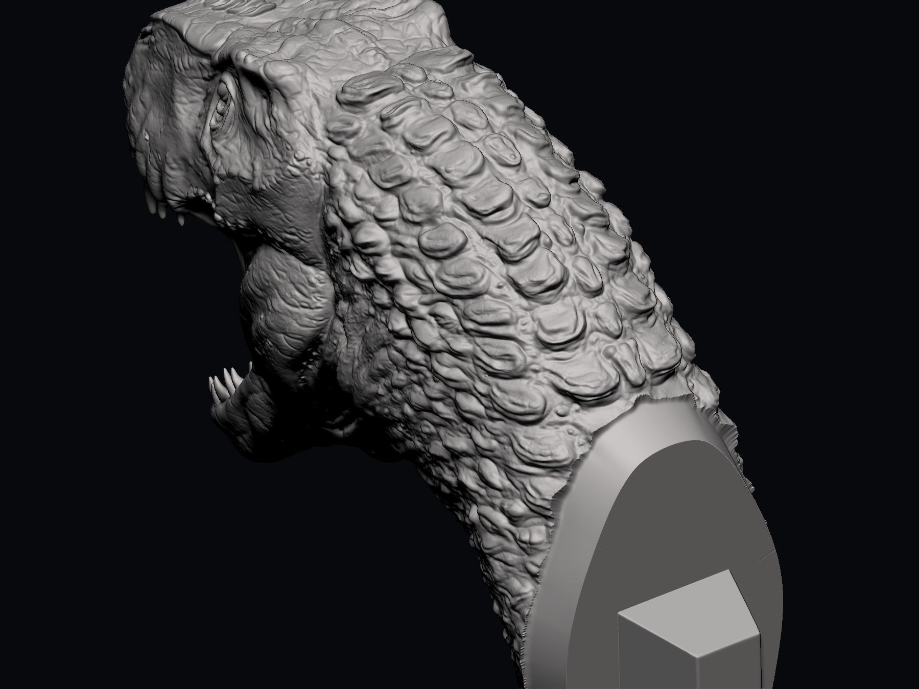 T REX Head - STL 3D print model_8