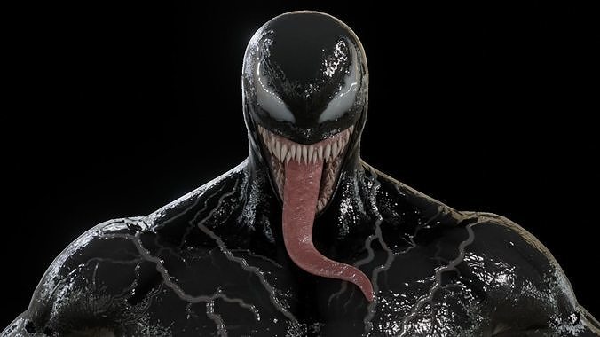 VENOM RIG BLENDER Free low-poly 3D model