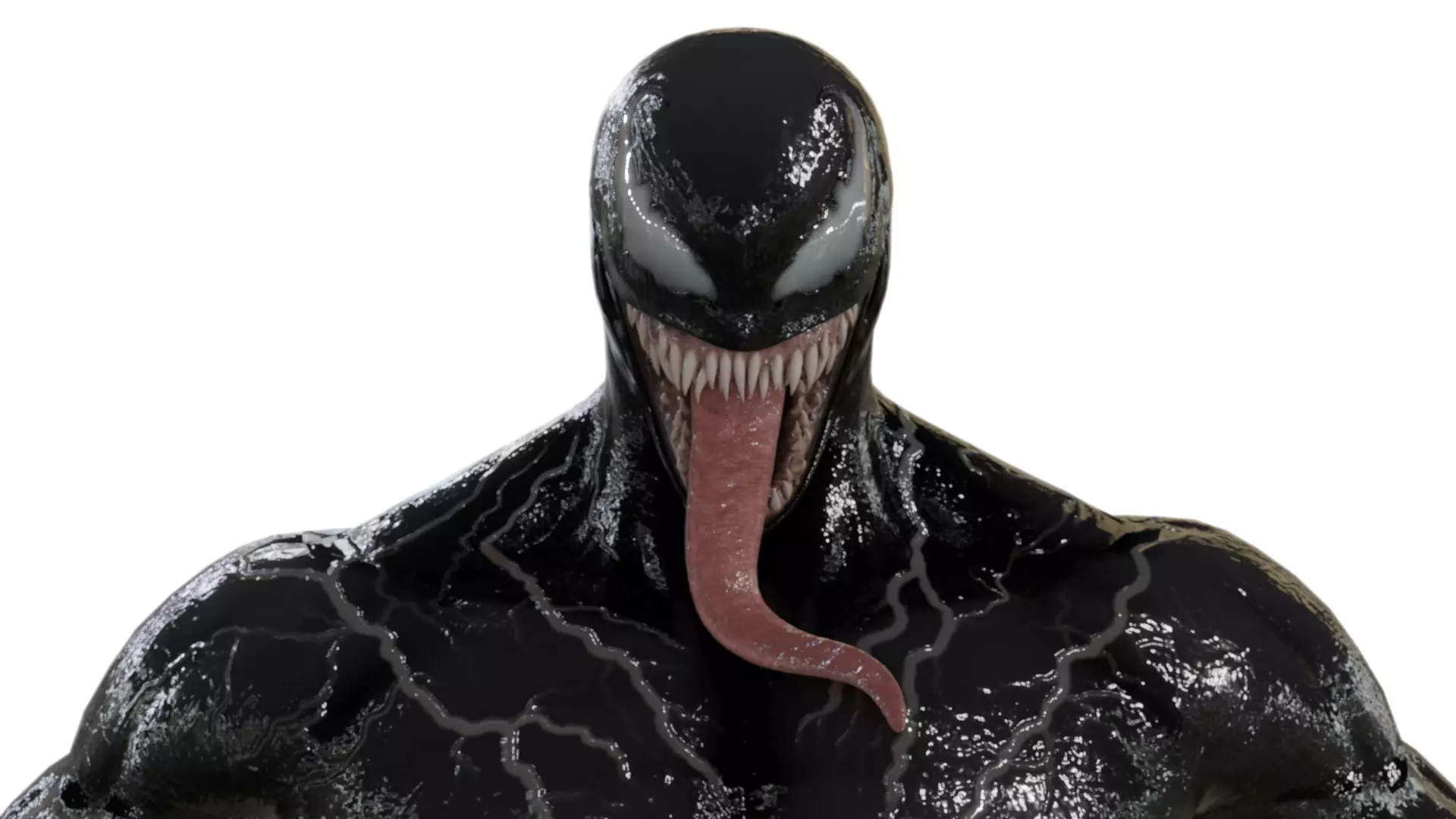 VENOM RIG BLENDER Free low-poly 3D model_0