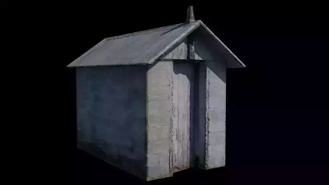 Old Outhouse or Shed Thingy Low-poly 3D model