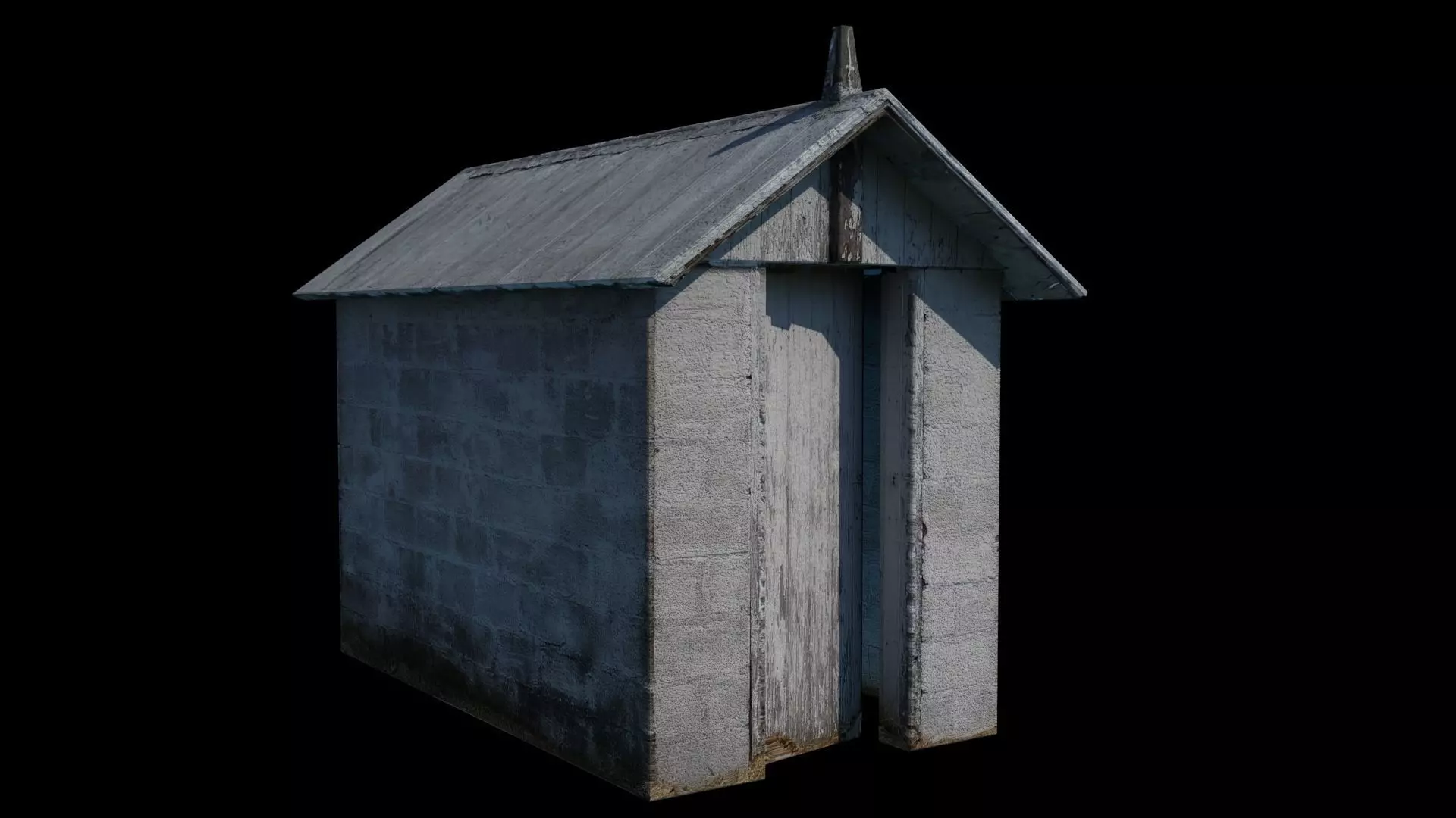 Old Outhouse or Shed Thingy Low-poly 3D model