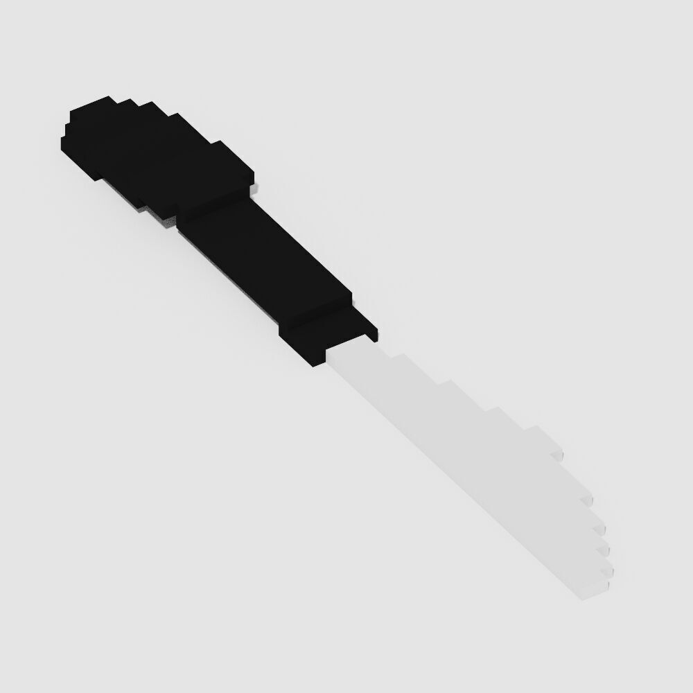 Voxel Lunch Food 17 Items Low-poly 3D model_17