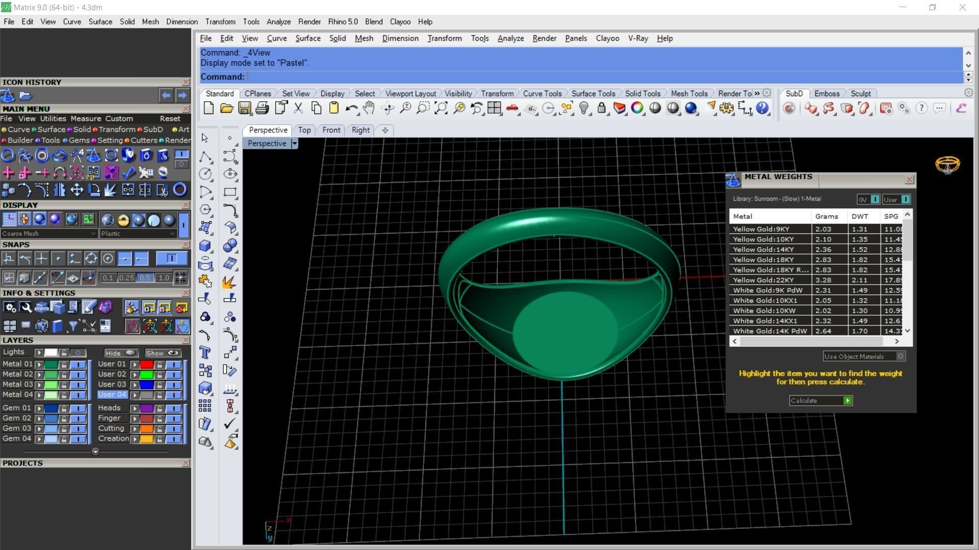 Golden ring 3D print model_9