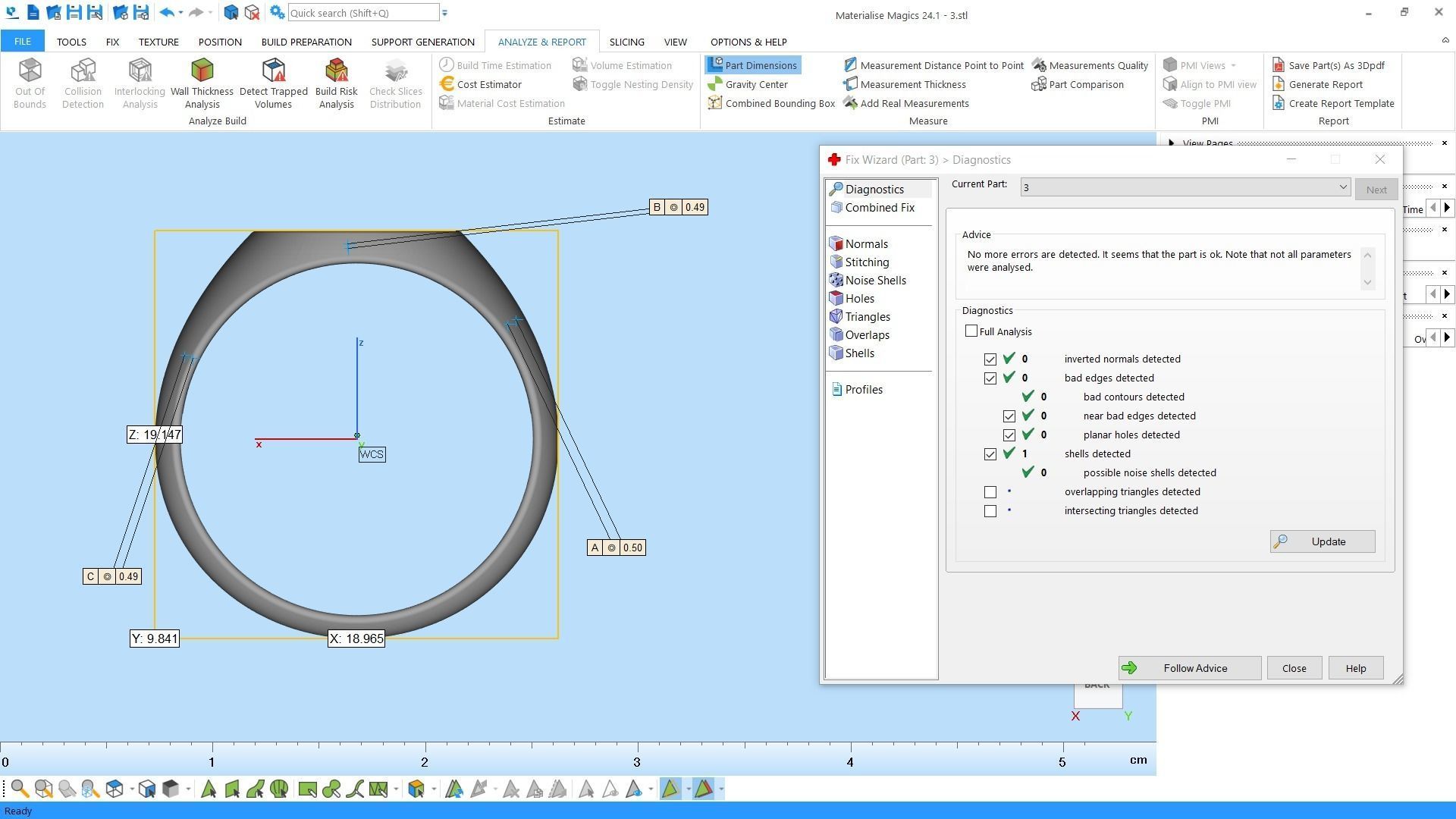 Golden ring 3D print model_1
