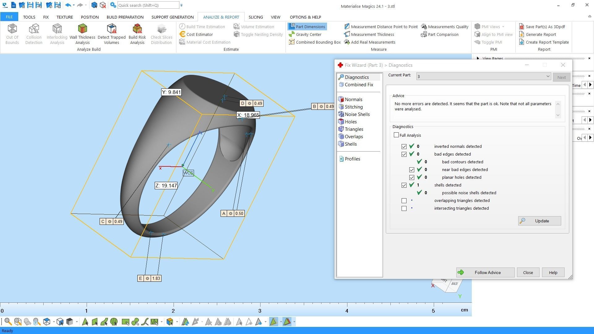 Golden ring 3D print model_15