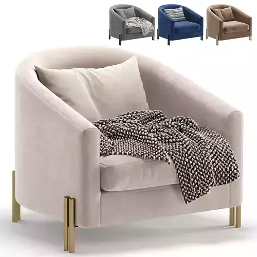 Armchair SAN JOSE by Cazarina Interiors 4 Colors Version