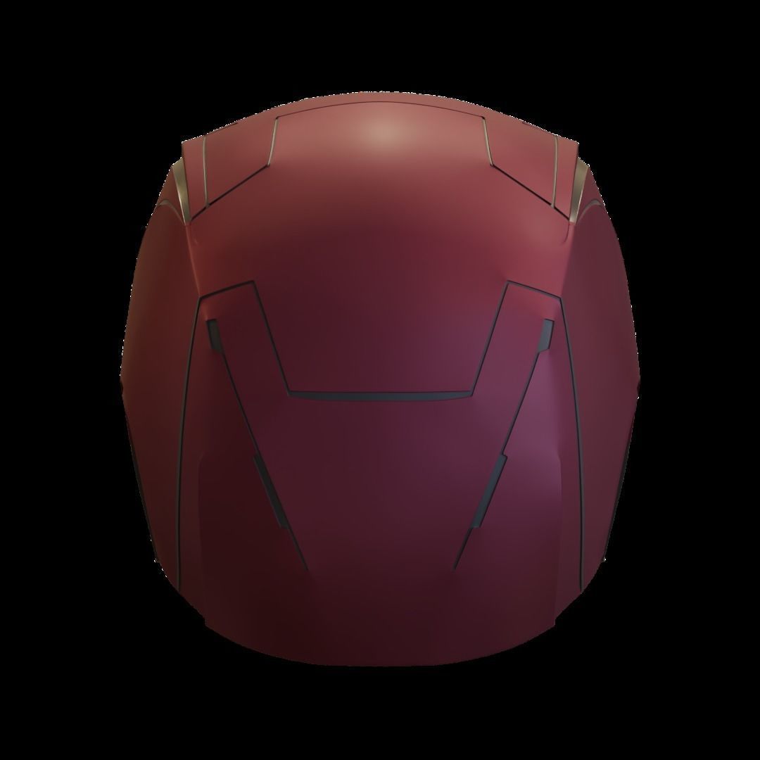 Daredevil cowl 3d printable model with separated eyes and back 3D print model_5