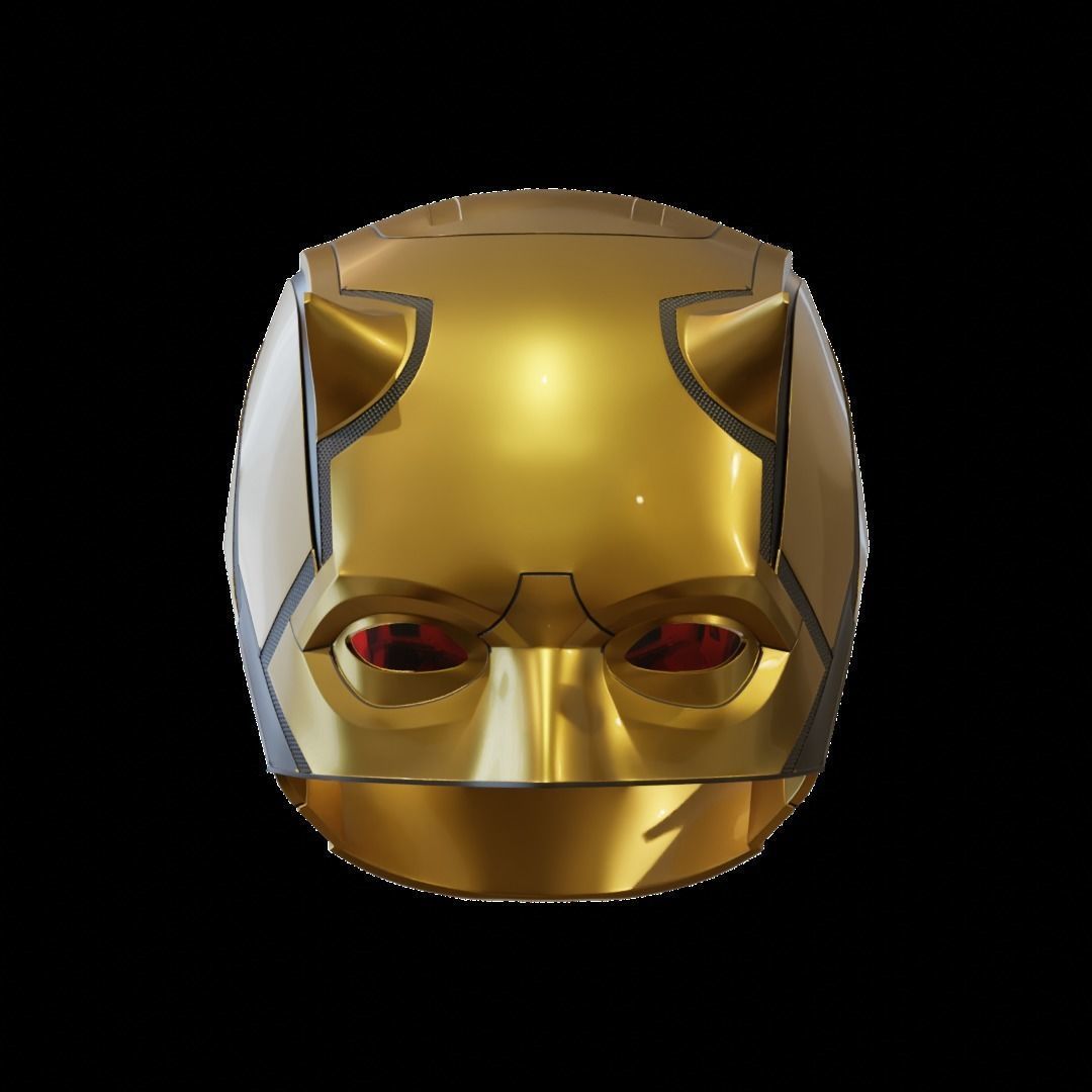 Daredevil cowl 3d printable model with separated eyes and back 3D print model_15