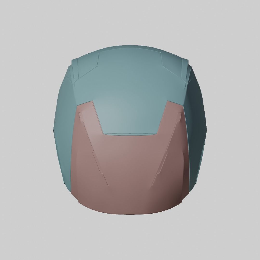 Daredevil cowl 3d printable model with separated eyes and back 3D print model_20