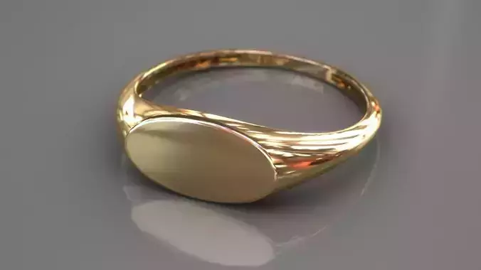 Light  stylish and attractive gold ring