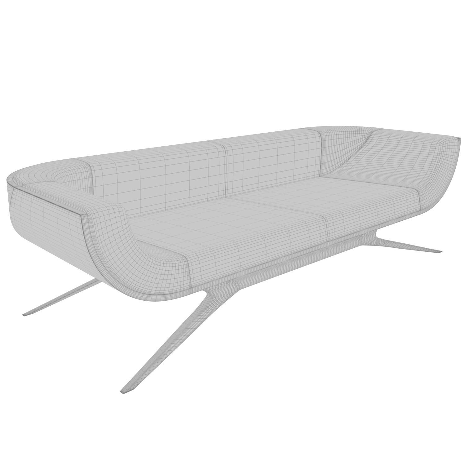 LAZY DAY Classic Three-Seat Sofa By Emotional Objects 3D model_1