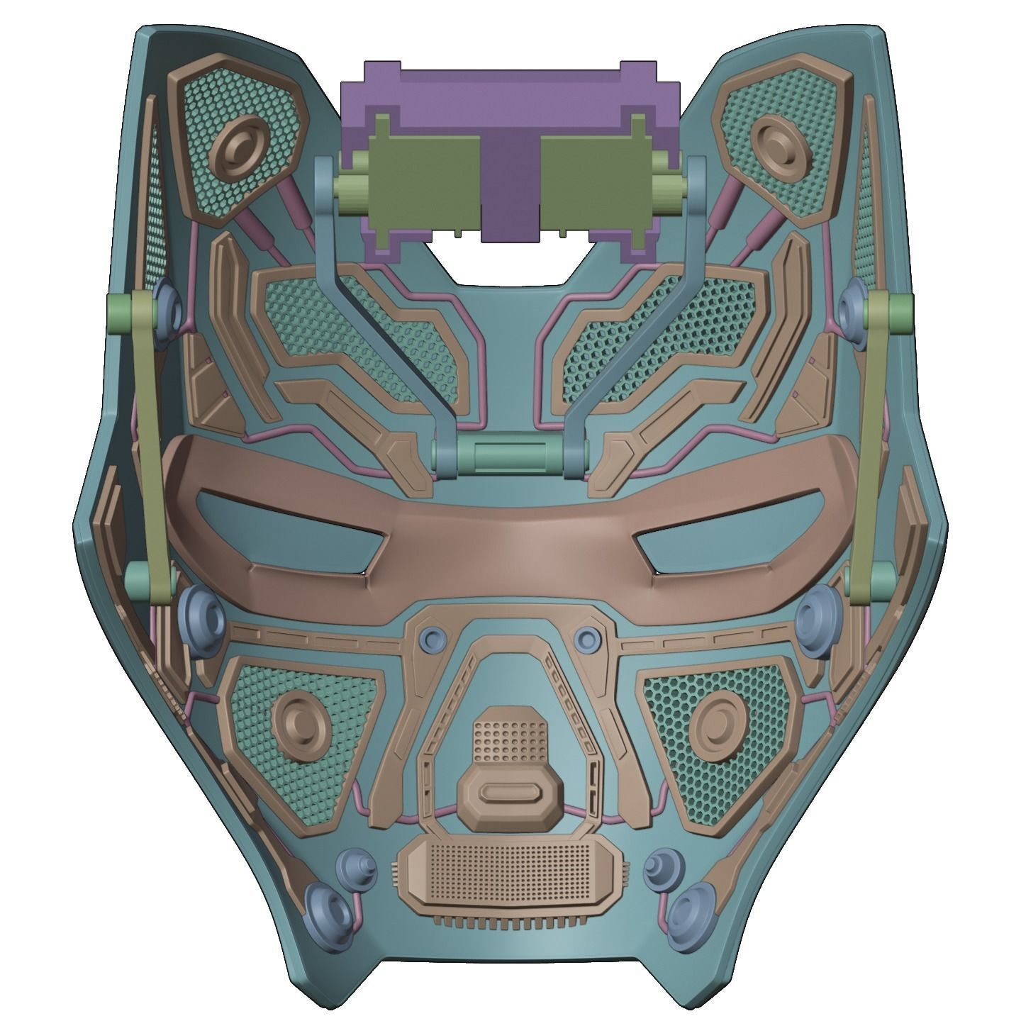 Iron man mk85 3d print model with full motorization 3D print model_7