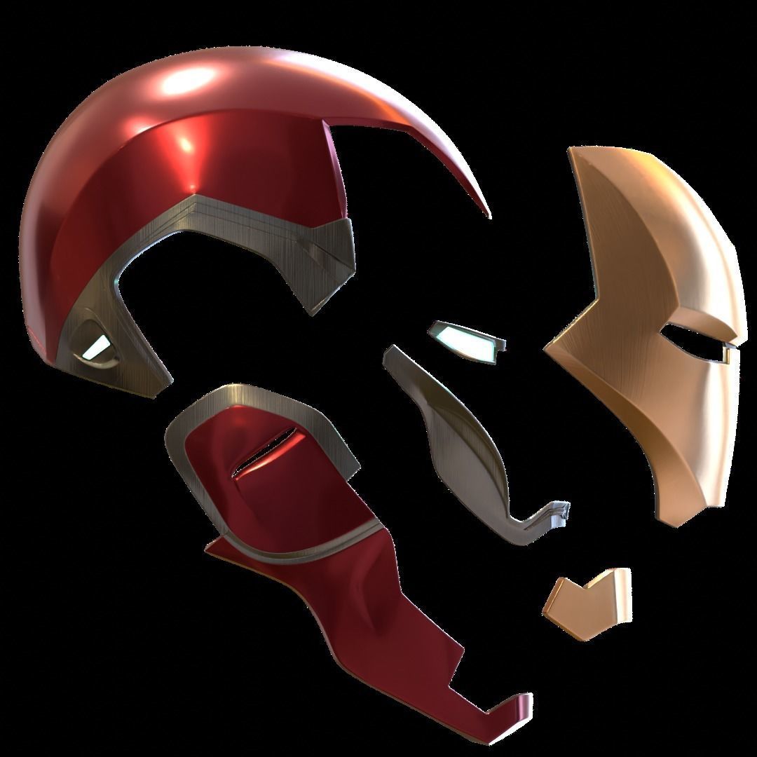 Iron man mk85 3d print model with full motorization 3D print model_38