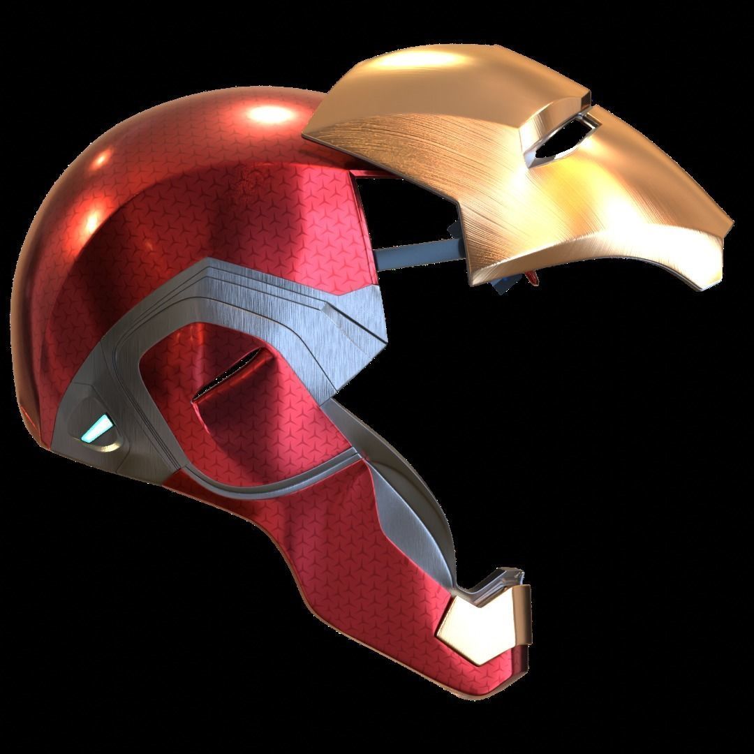Iron man mk85 3d print model with full motorization 3D print model_30