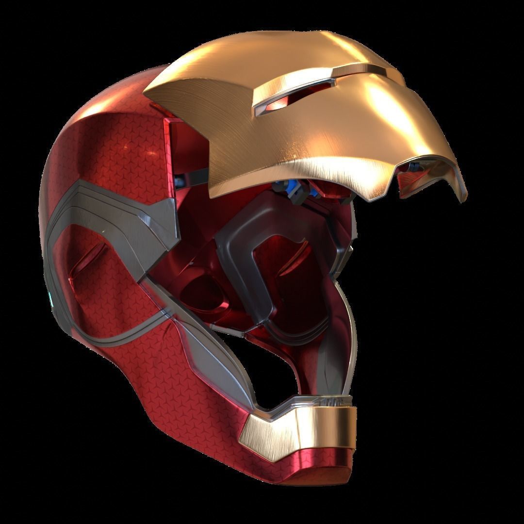 Iron man mk85 3d print model with full motorization 3D print model_20