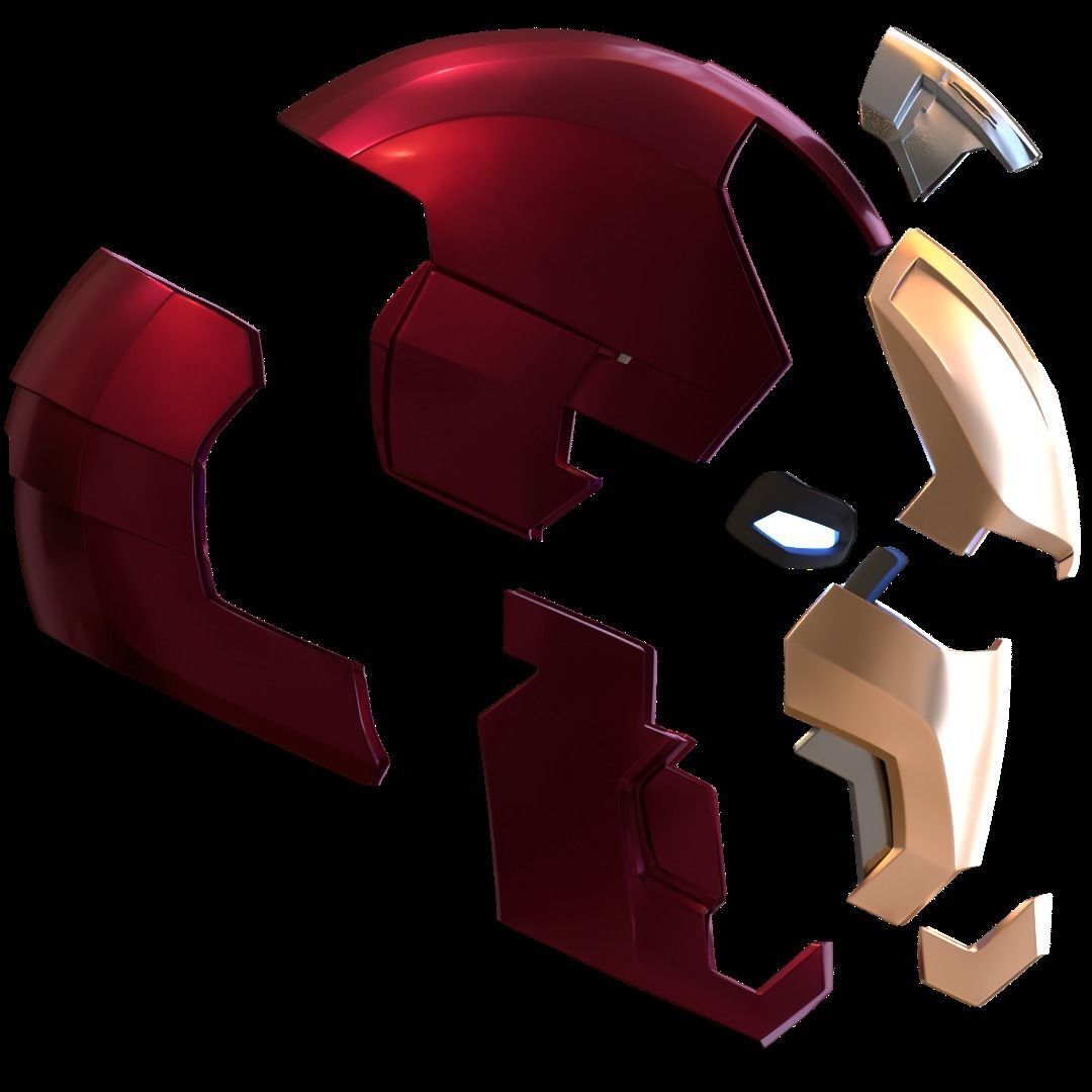 Iron Man mk42 3d printable helmet model 3D print model_5