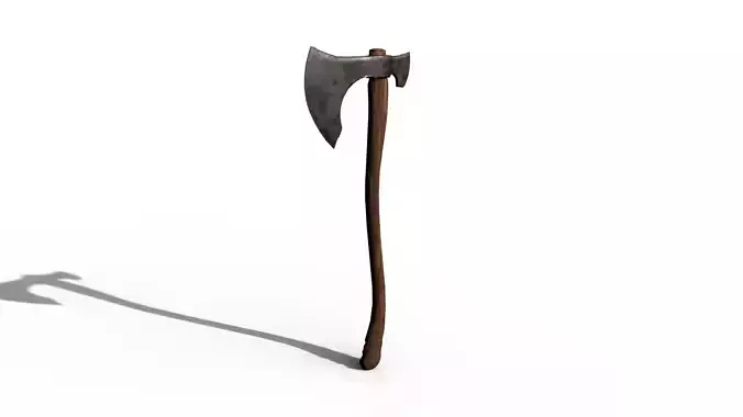 Battle Axe Low-poly 3D model