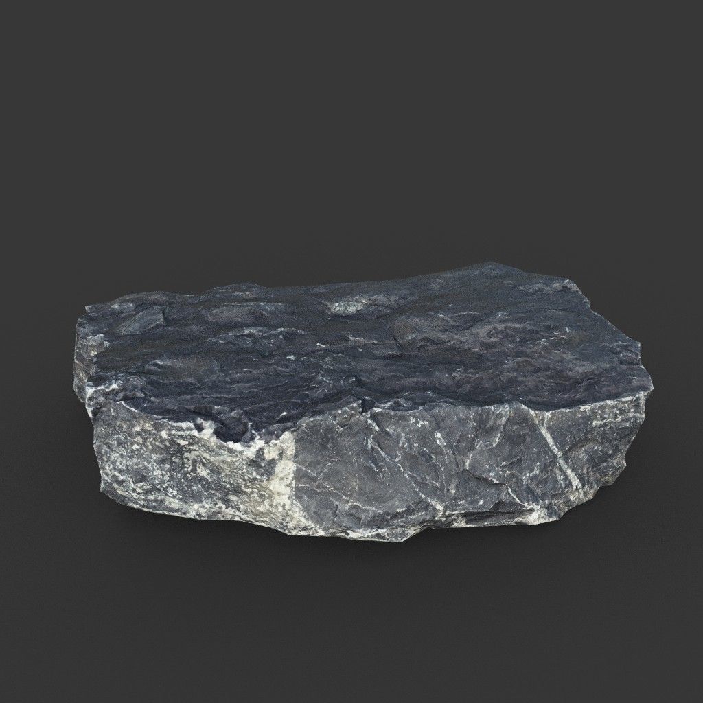 Gray Sharp Rock 220801 Photogrammetry - Ultra HD 16K Textures Low-poly 3D model_12