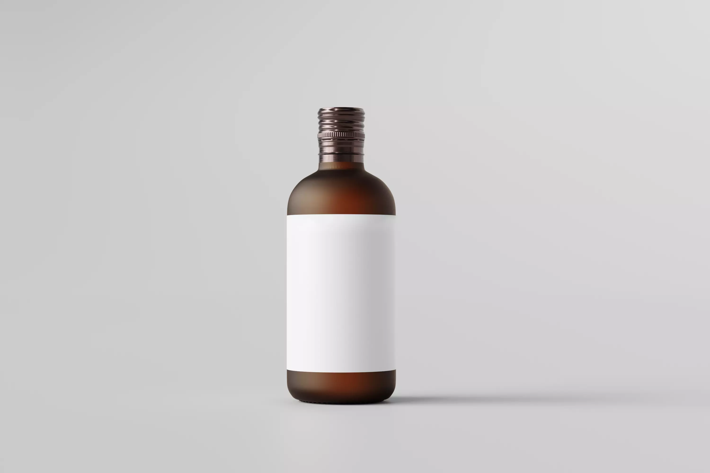Bottle with Screw Cap Low-poly 3D model_0