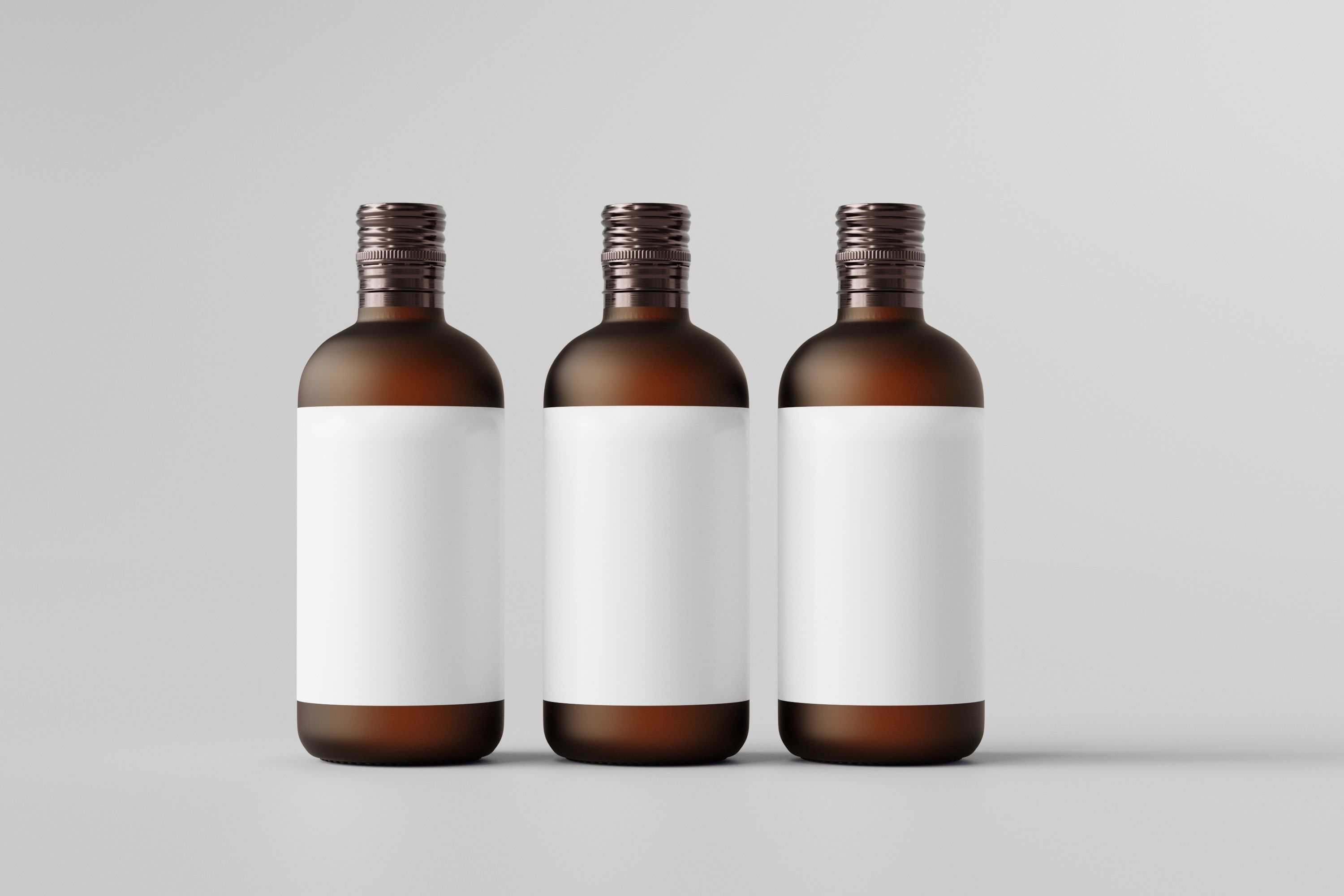 Bottle with Screw Cap Low-poly 3D model_6