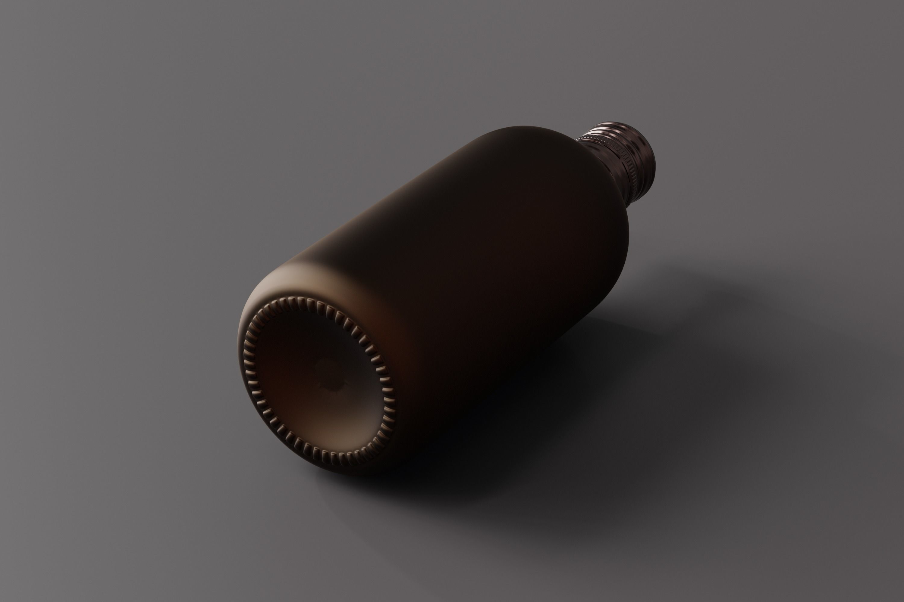 Bottle with Screw Cap Low-poly 3D model_2