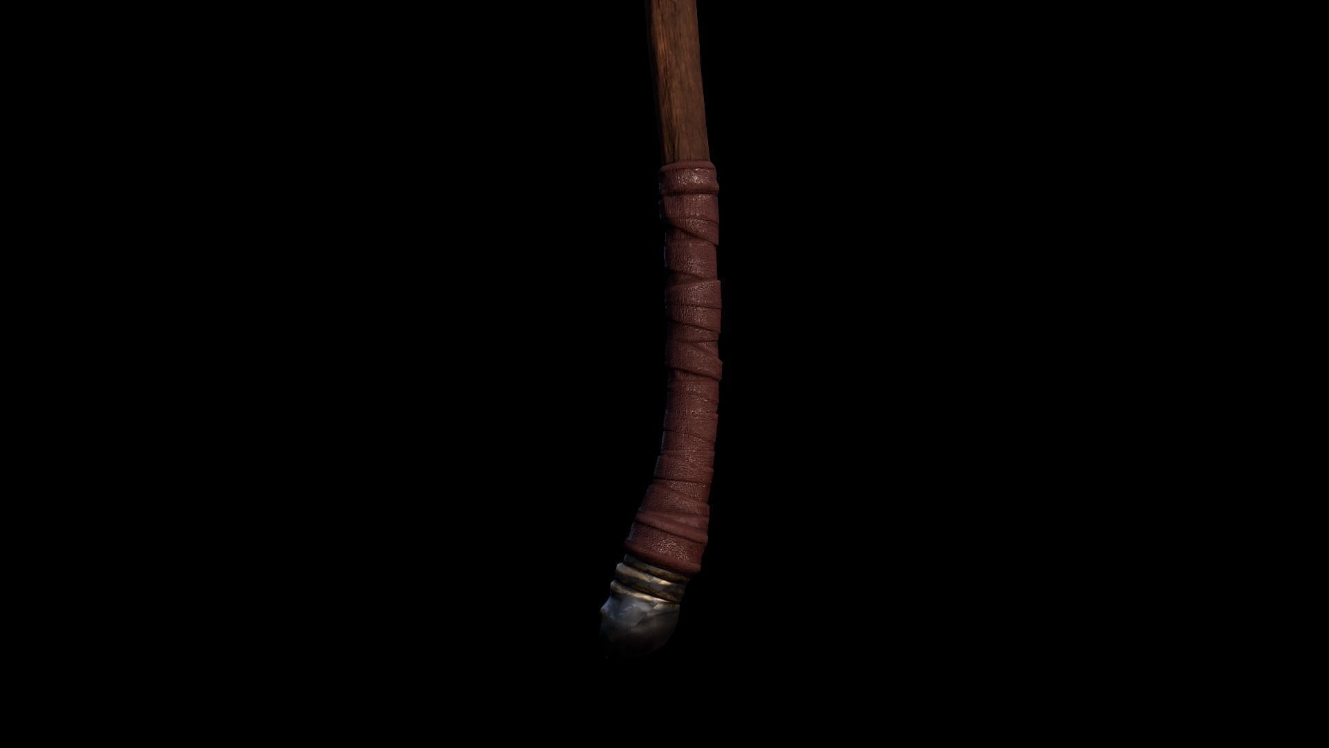 Axe - Battleaxe Low-poly 3D model_3