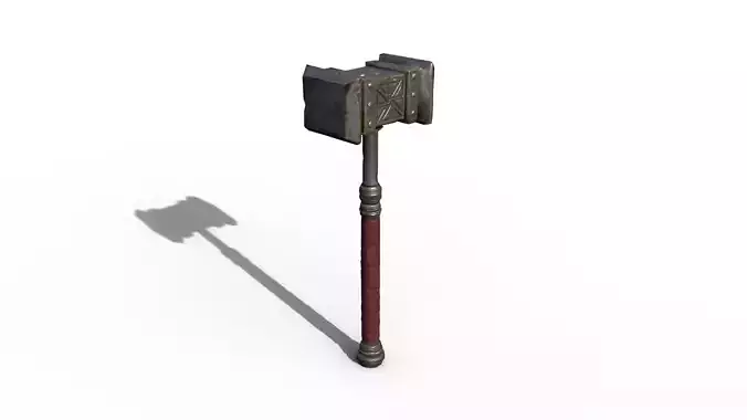 Sledgehammer Low-poly 3D model