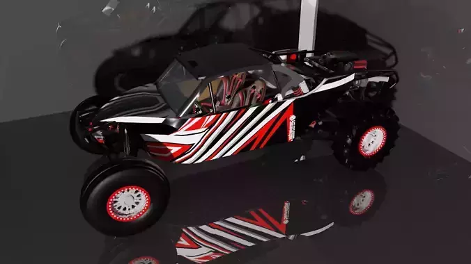 Tatum Motorsports Dragon 2 seat sand car Low-poly 3D model