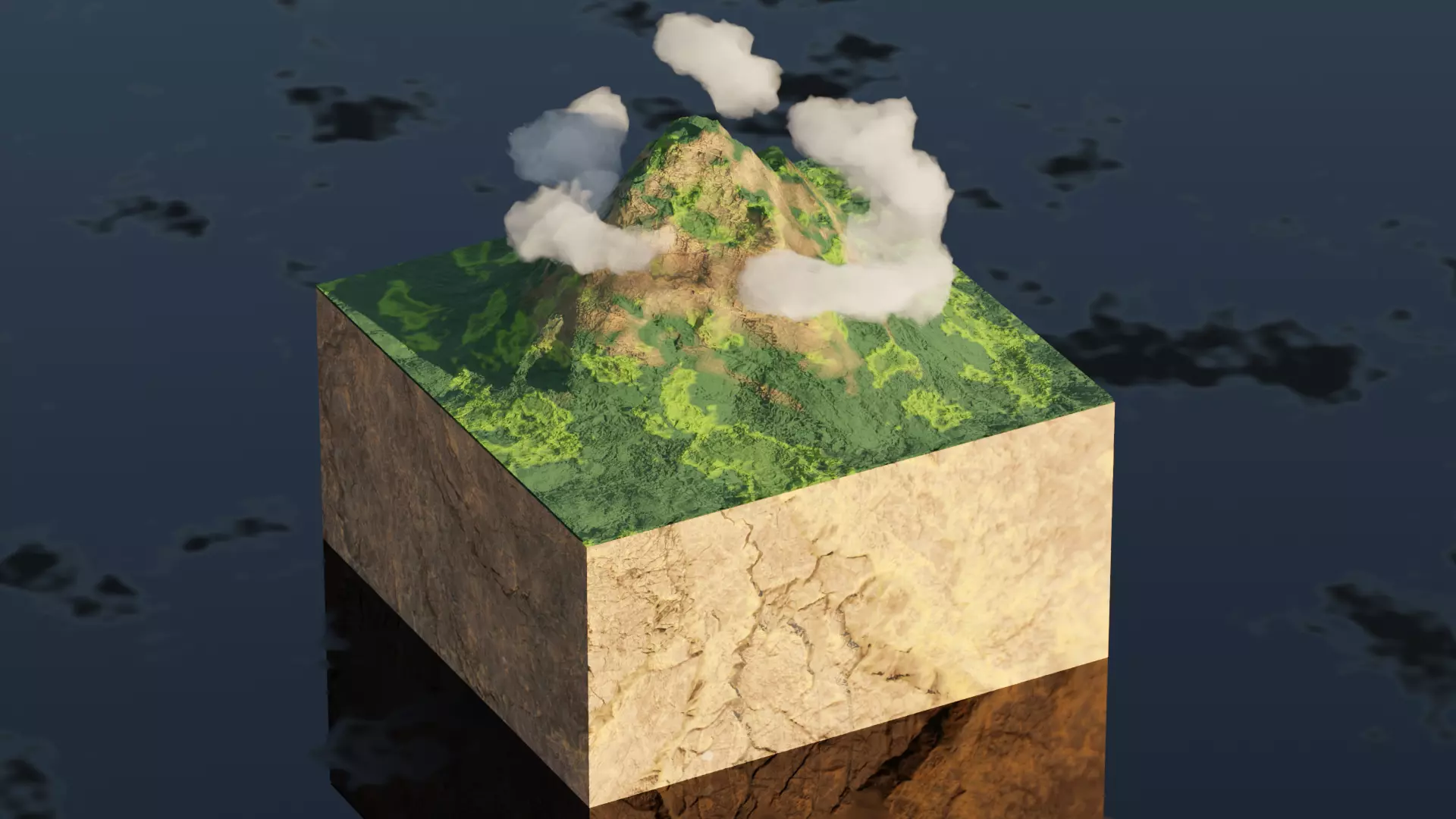 Mini LandScape 3D model_0