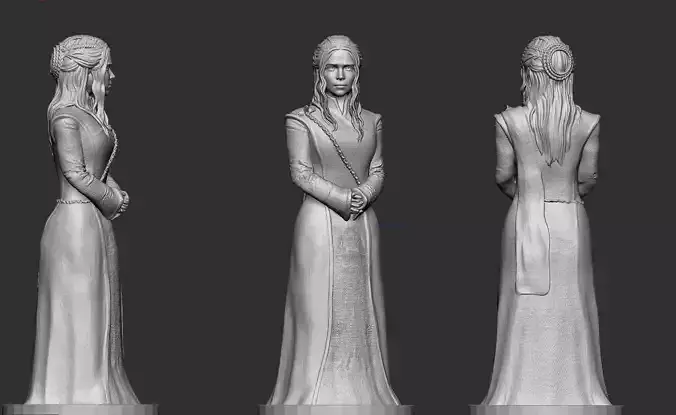 game of thrones mother of dragons 3D print model
