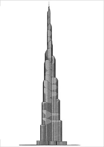 Burj Khalifa Revit  3D model