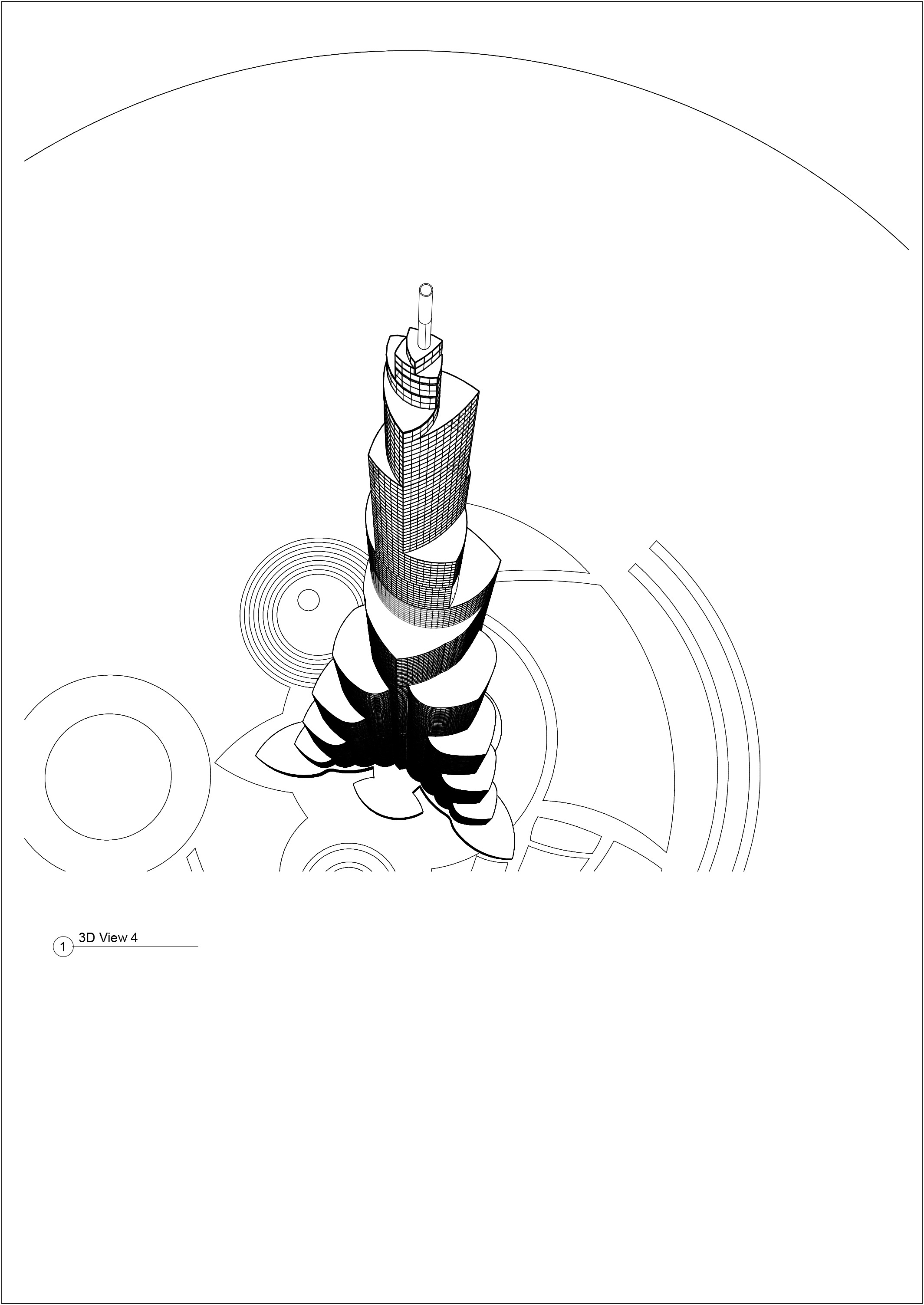 Burj Khalifa Revit  3D model_3