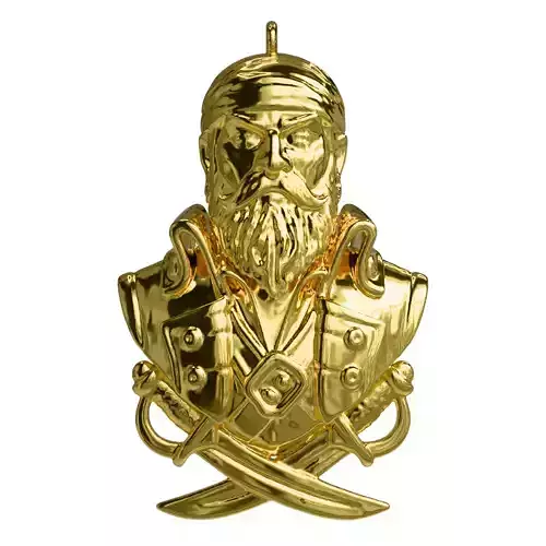 Pirate Pendant 3D Model