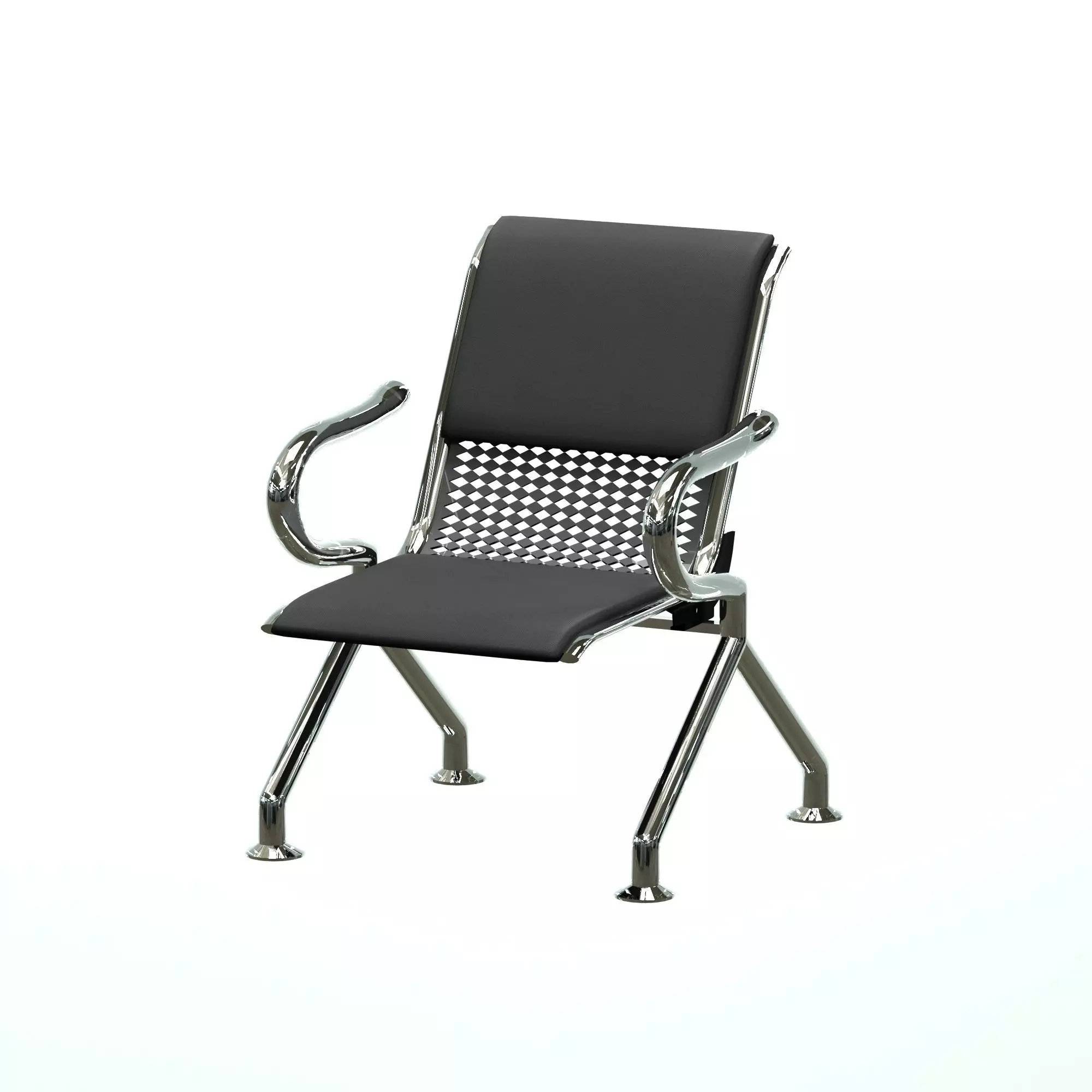 chair metal 3D model_0