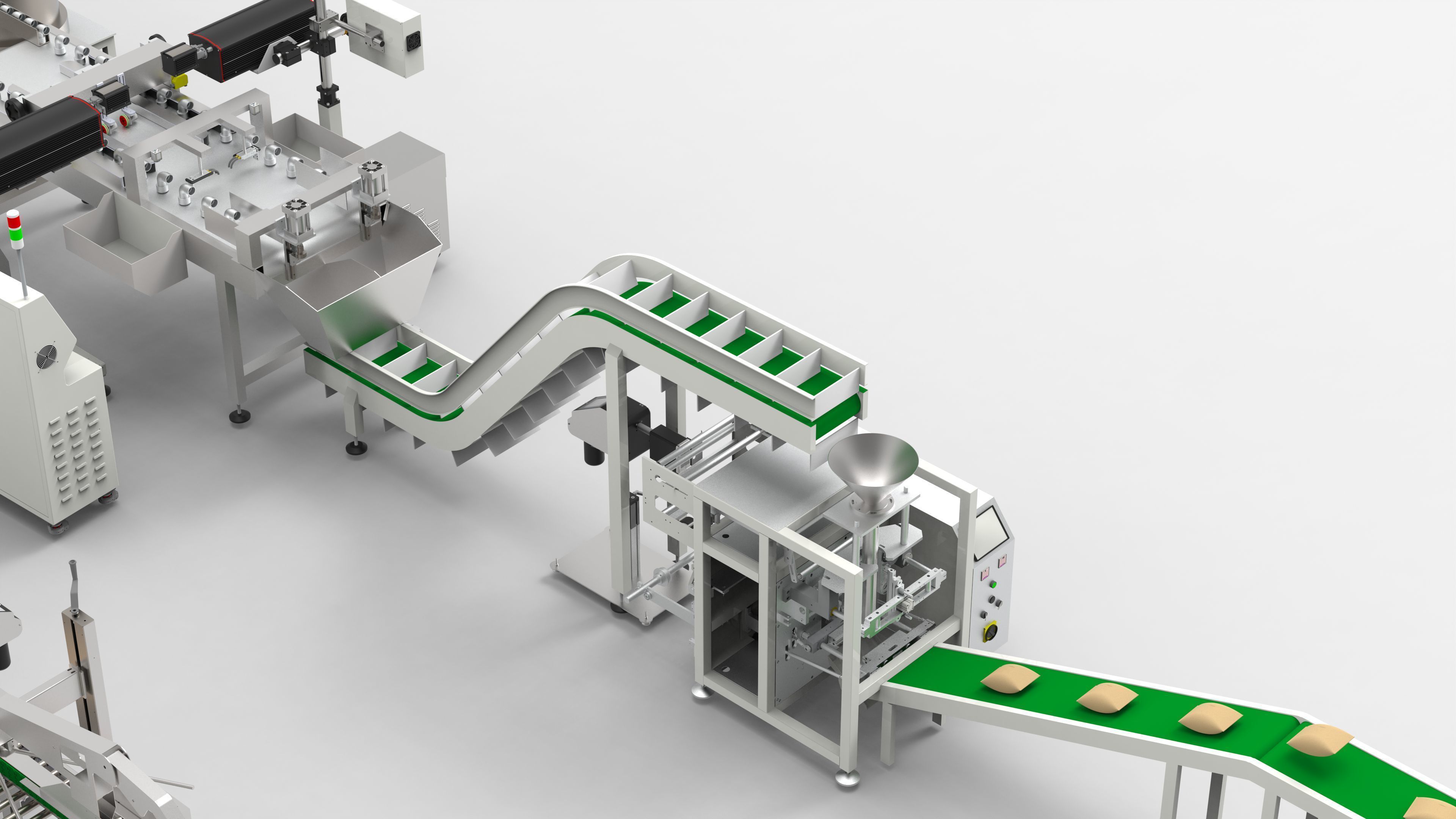 Automatic Plastic Parts Production Line 3D model_10