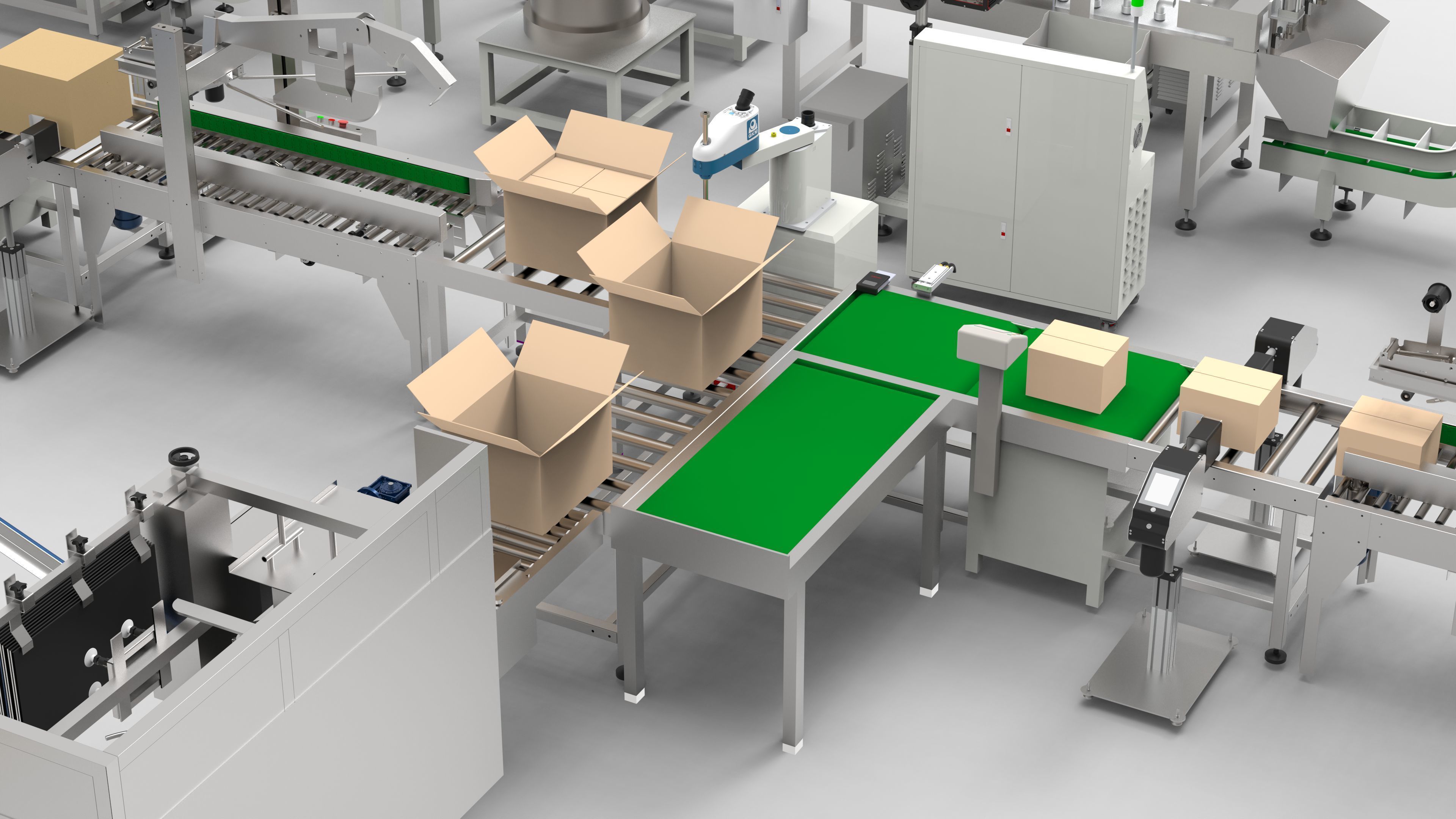 Automatic Plastic Parts Production Line 3D model_14