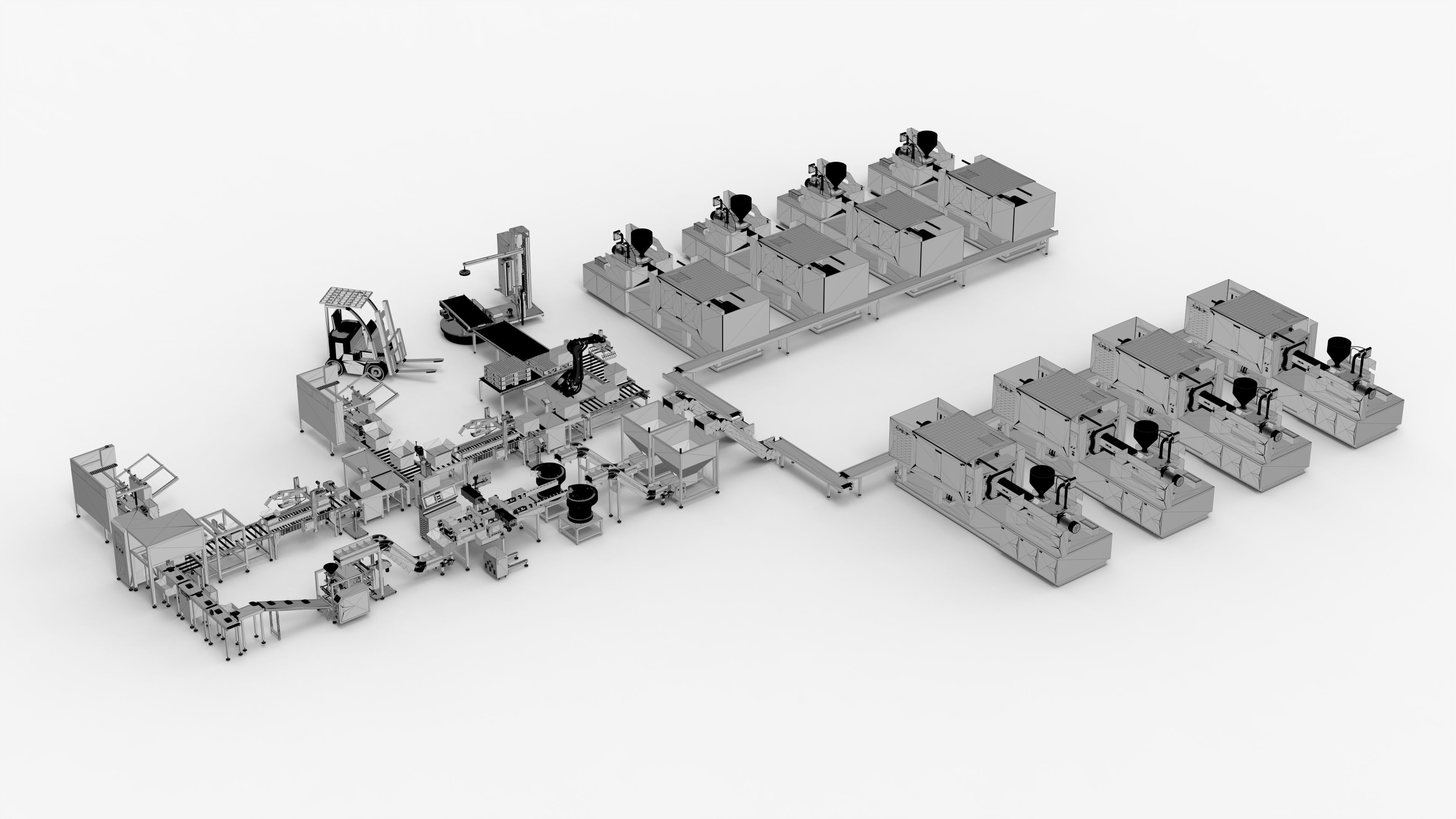 Automatic Plastic Parts Production Line 3D model_17