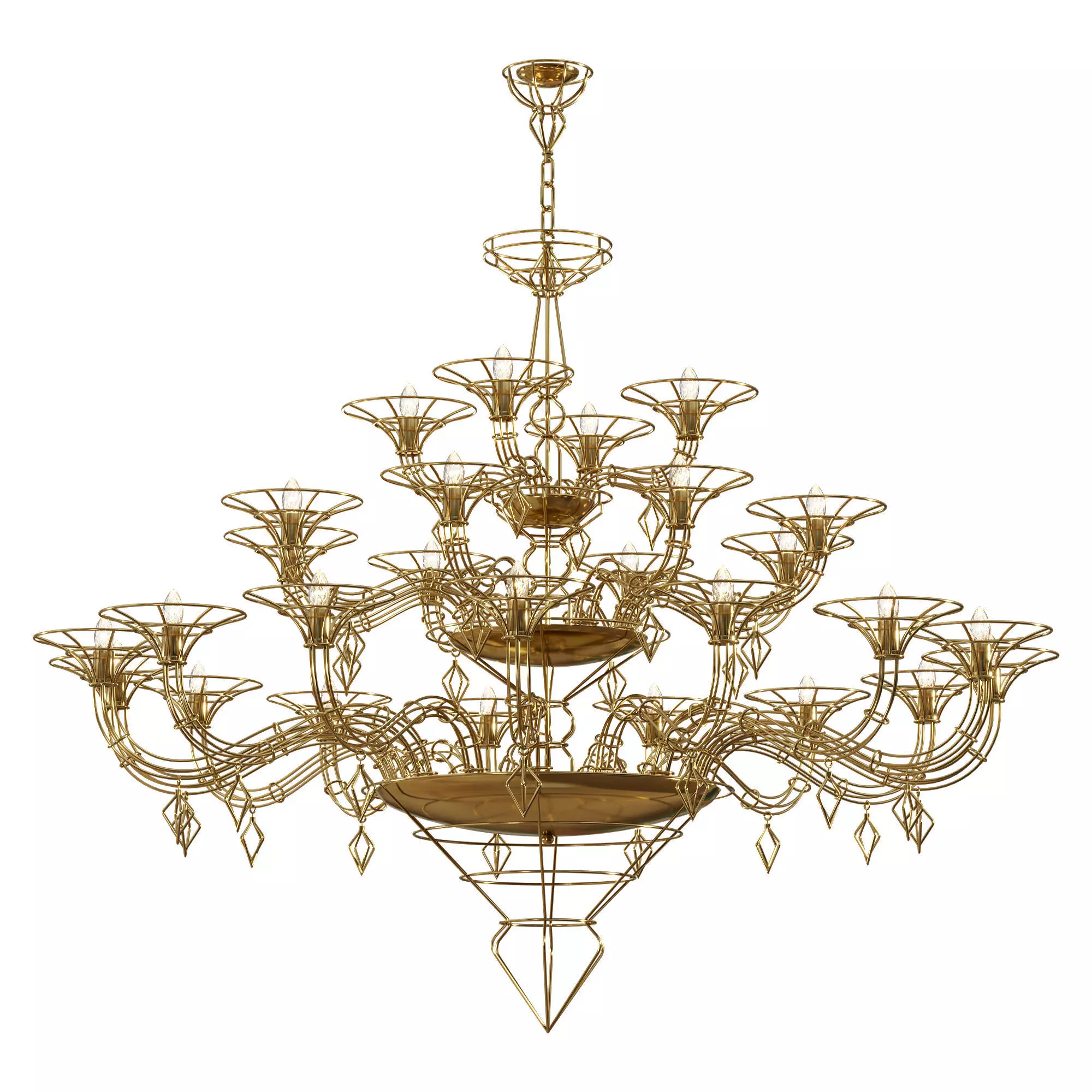 Dedalo Chandelier by Metal Lux 3D model