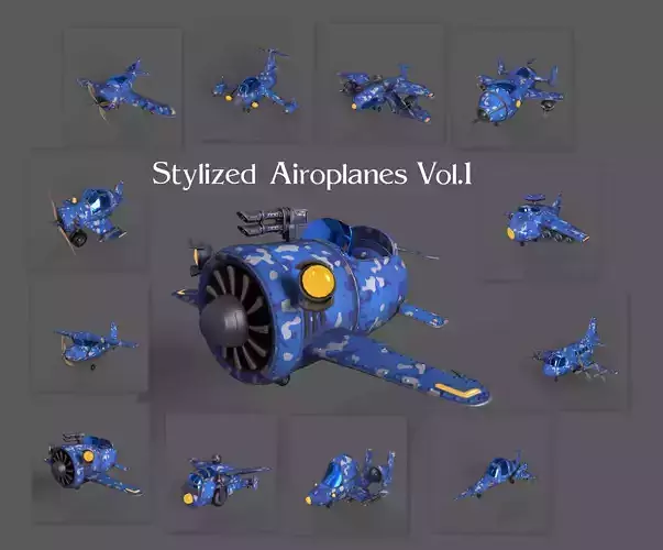 STYLIZED TOON AIROPLANES  VOL1