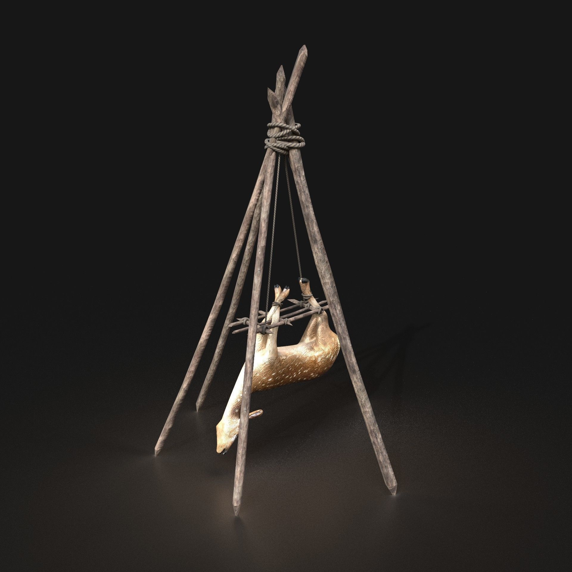 Orc Camp Primal Men Hunter Ancient Huts Builder Pack AAA NEXTGEN Low-poly 3D model_57