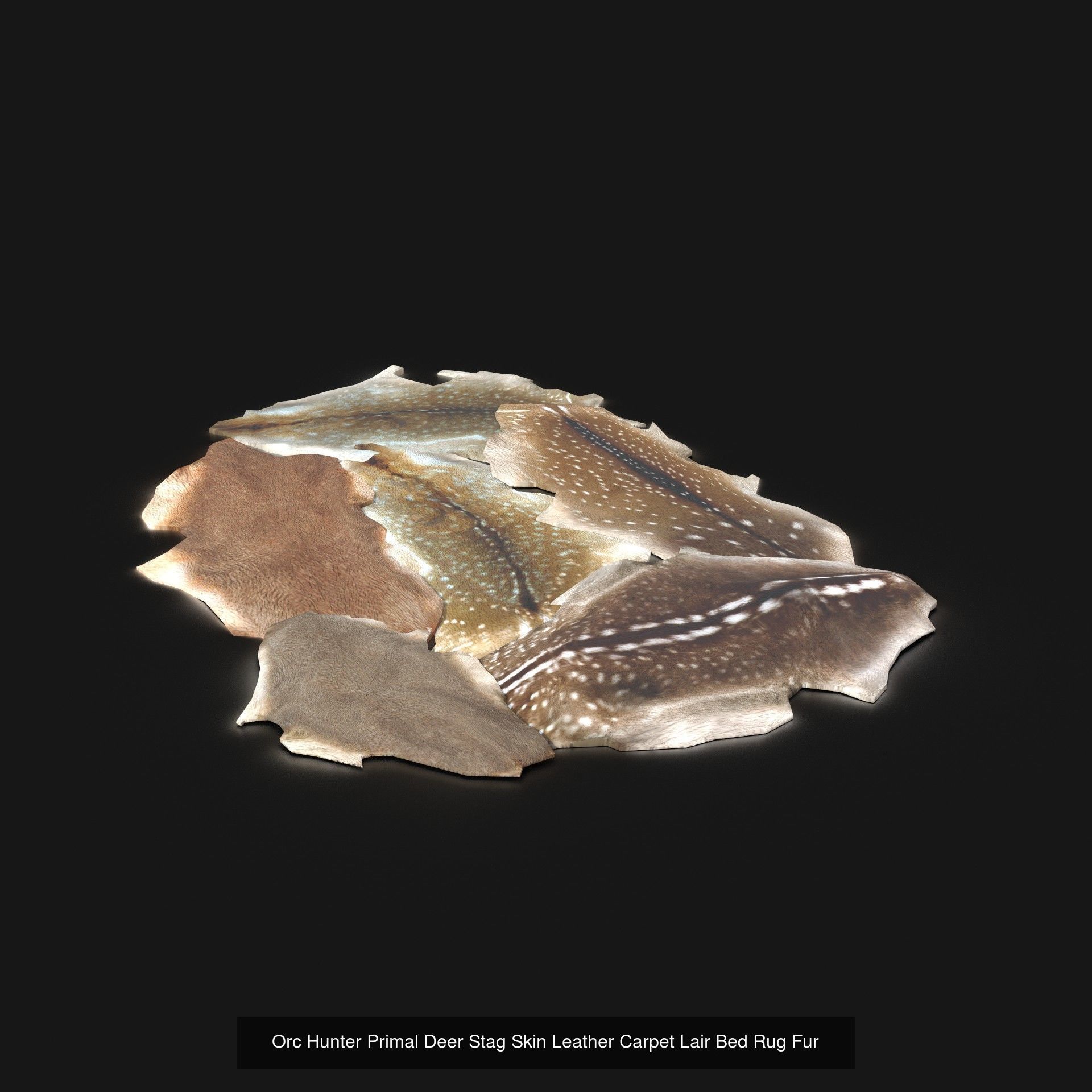 Orc Camp Primal Men Hunter Ancient Huts Builder Pack AAA NEXTGEN Low-poly 3D model_14