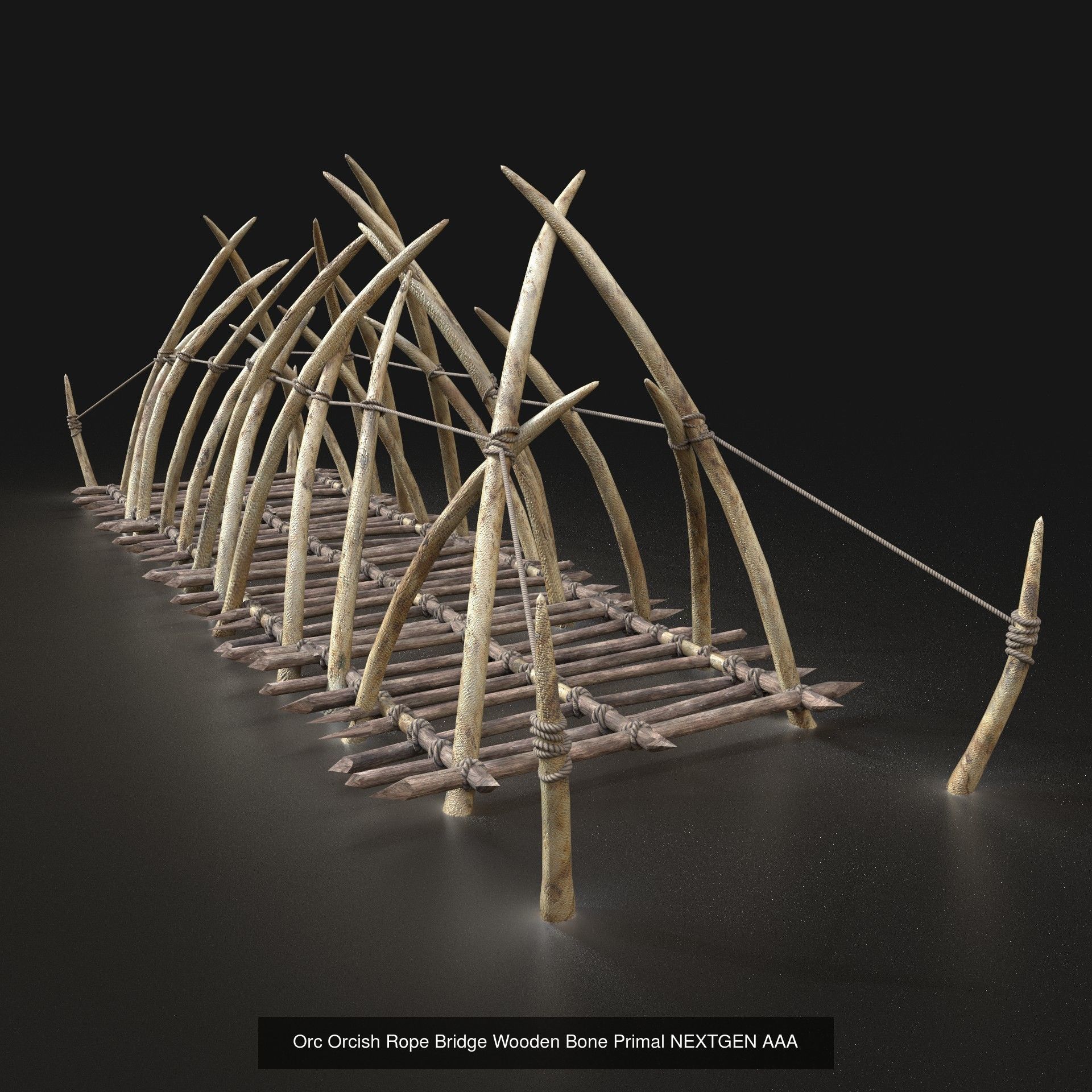 Orc Camp Primal Men Hunter Ancient Huts Builder Pack AAA NEXTGEN Low-poly 3D model_12