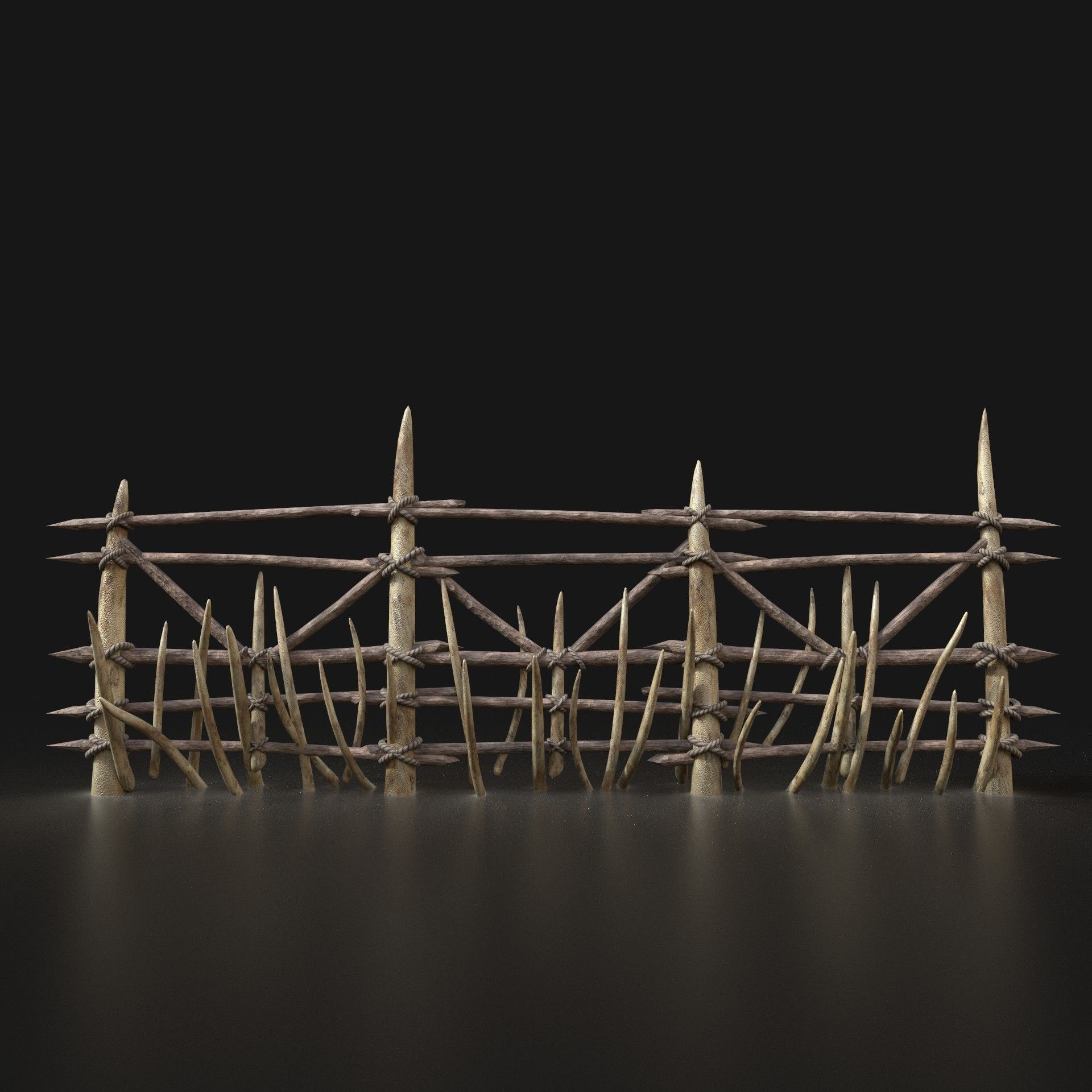 Orc Camp Primal Men Hunter Ancient Huts Builder Pack AAA NEXTGEN Low-poly 3D model_102