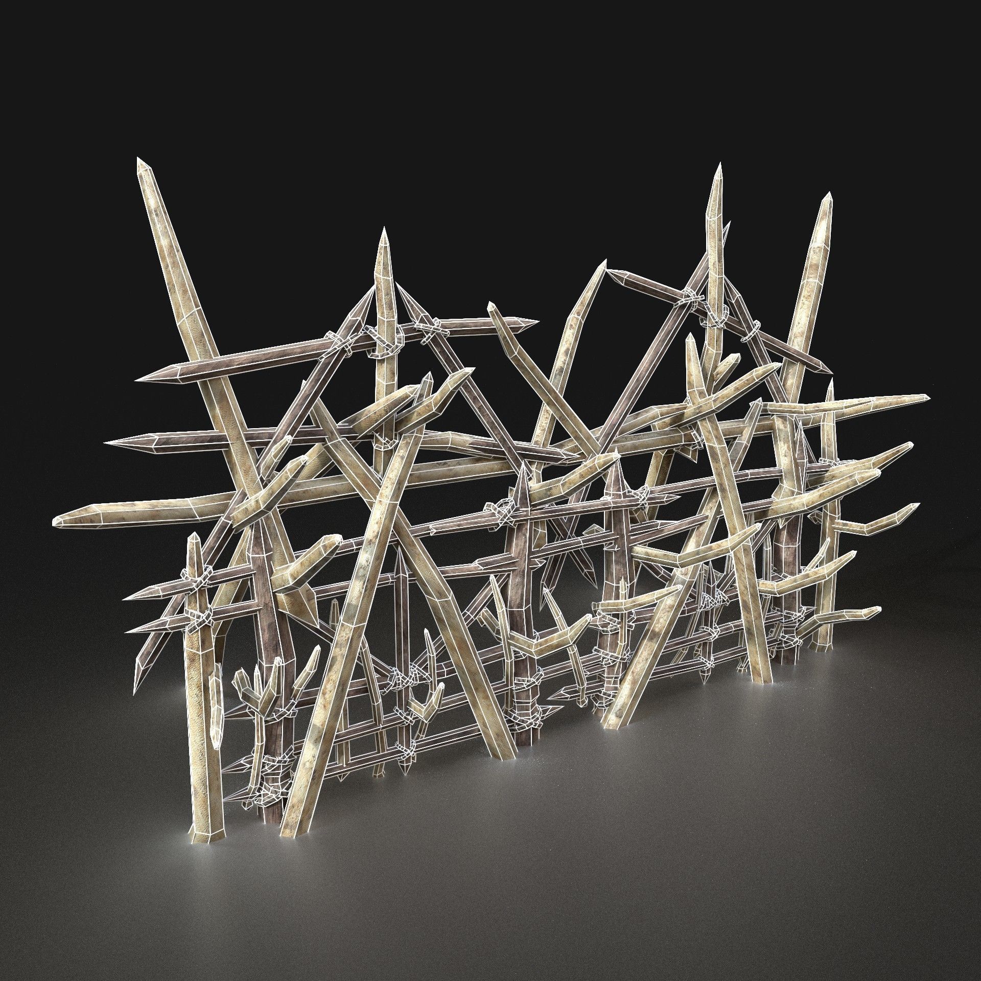 Orc Camp Primal Men Hunter Ancient Huts Builder Pack AAA NEXTGEN Low-poly 3D model_108